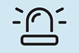 icon of flashing emergency light