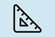 Illustration triangle ruler