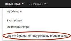 Skärmdump från Ledningskollen