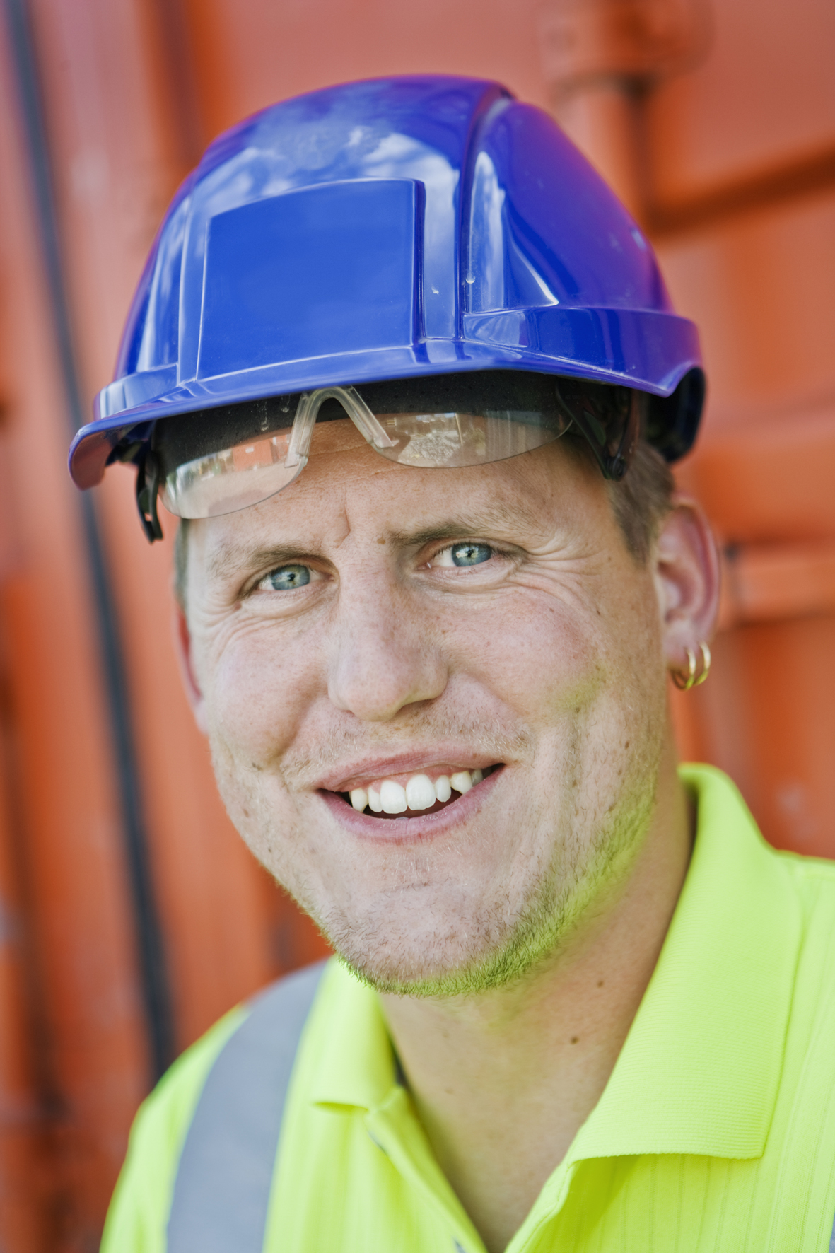 Man with hard hat