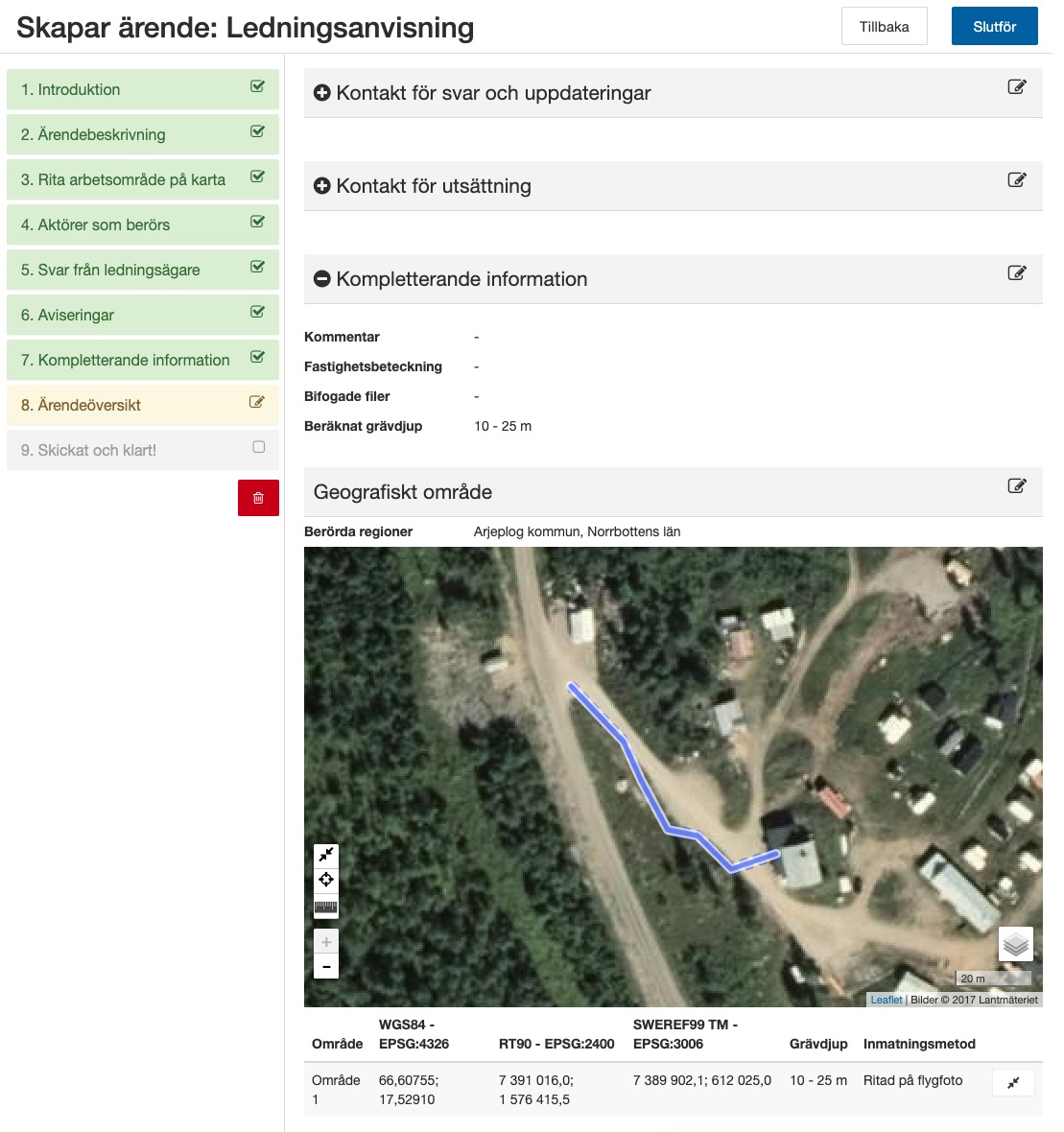 Här kan du byta ut information om något är felaktigt.