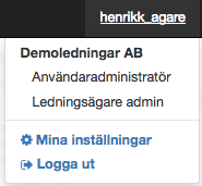 Inställningar och kontoinformation